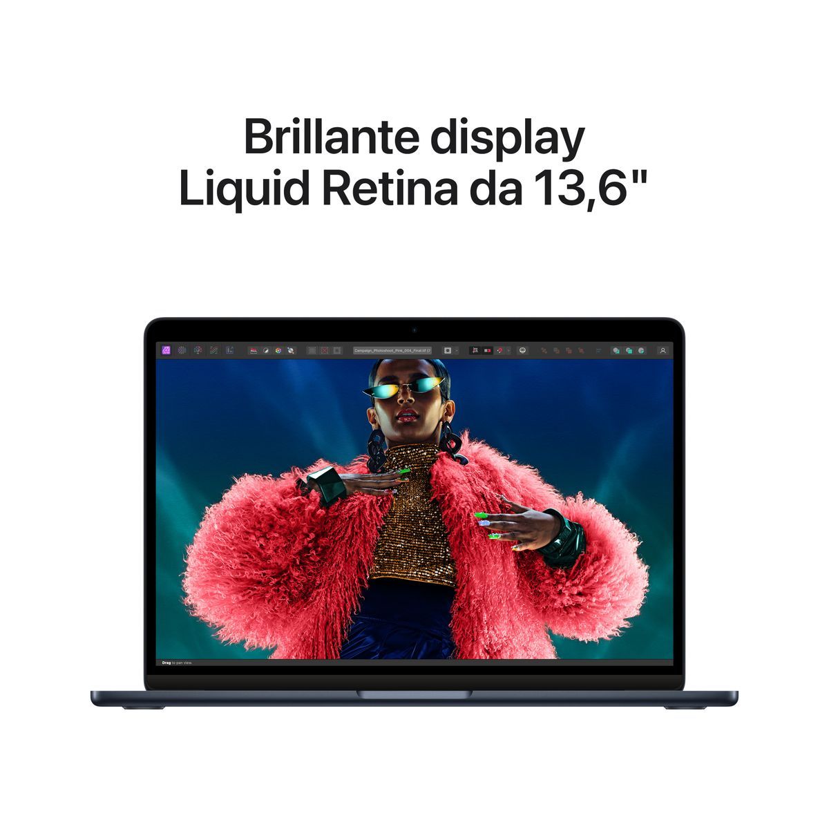 PC Notebook Nuovo APPLE 13INCH MACBOOK AIR APPLE M3 CHIP WITH 8CORE CPU AND 8CORE GPU 16GB 256GB SSD MIDNIGHT - Disponibile in 3-4 giorni lavorativi