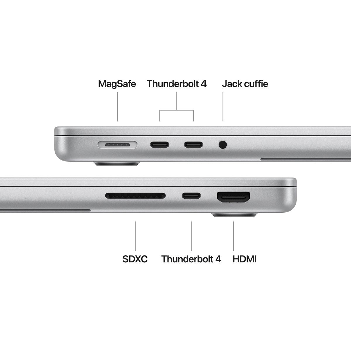 Notebook Apple MacBook Pro 2024 14" M4 10C/10G 24/1TB Silver MCX14T/A - Disponibile in 2-3 giorni lavorativi