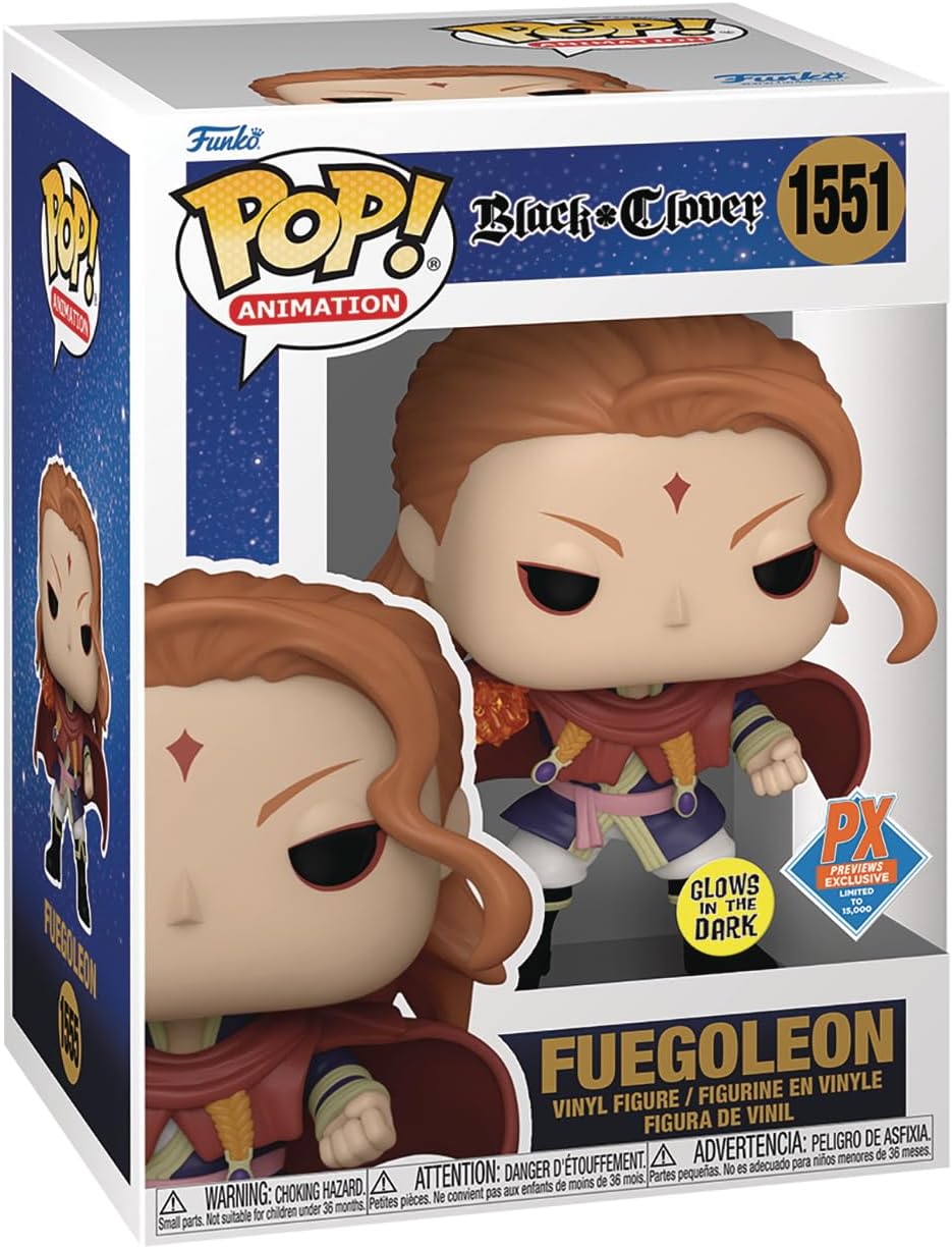 Funko Pop! Black Clover - 1555 Fuegoleon (Glows in the Dark) (Exclusive) 9Cm - Disponibilità immediata FUNKO