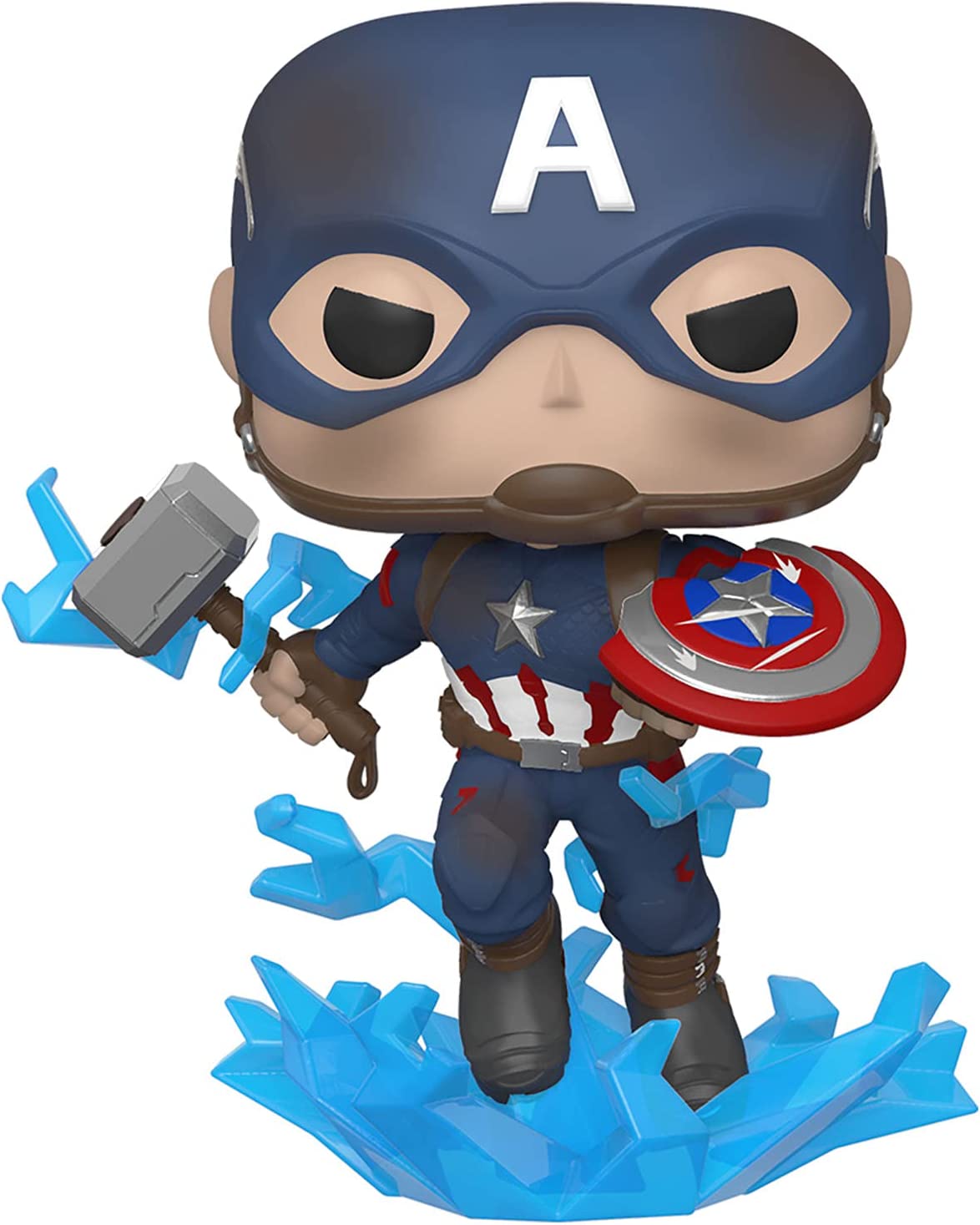 Funko Pop! Marvel - Avengers Endgame - 573 Captain America W/ Broken Shield & Mjolnir 9Cm Disponibilità immediata FUNKO