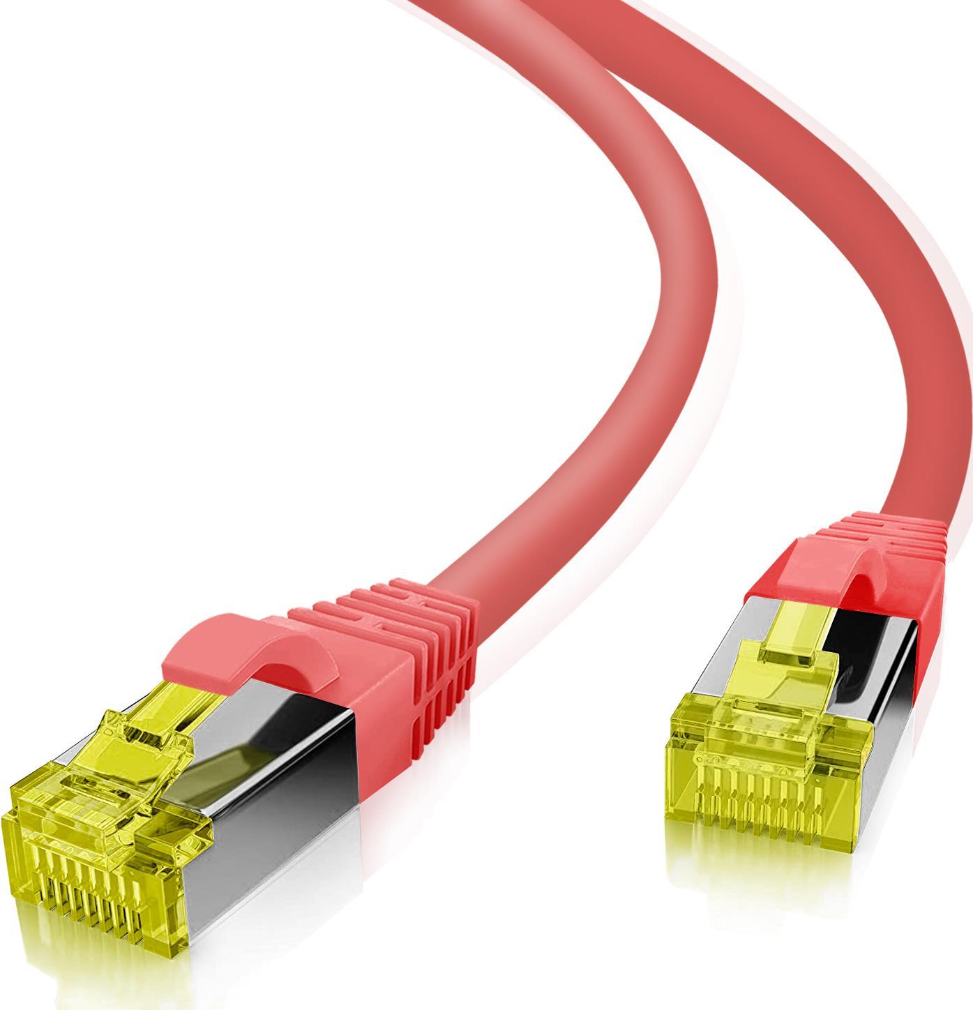 Helos ultra flex - Patch-Kabel - RJ-45 (M) zu RJ-45 (M) - 30 m - S/FTP - CAT 6a - halogenfrei - Rot - Disponibile in 6-7 giorni lavorativi