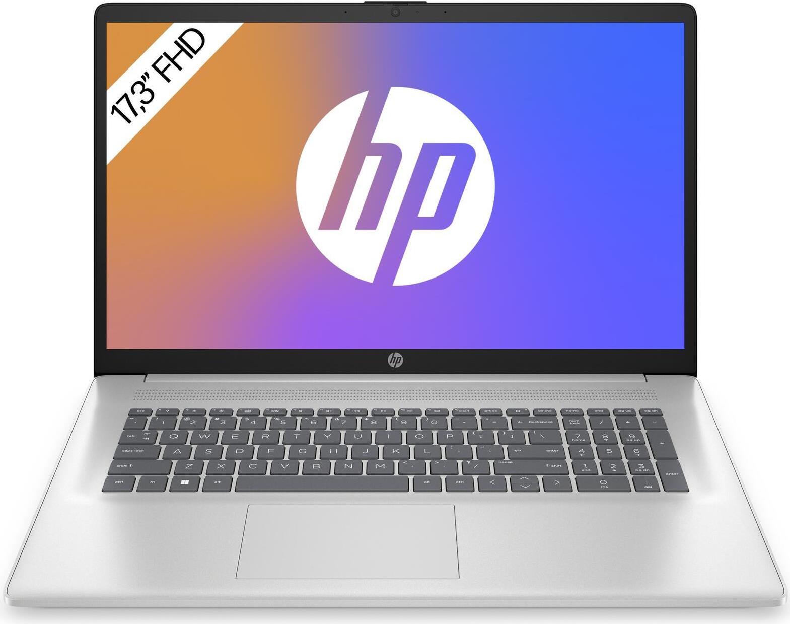 HP 17-cn3055ng Laptop 43,9 cm (17.3") Full HD Intel Core i5 i5-1334U 16 GB DDR4-SDRAM 1 TB SSD Wi-Fi 6 (802.11ax) FreeDOS Silber (9H0L9EA#ABD) - Disponibile in 6-7 giorni lavorativi