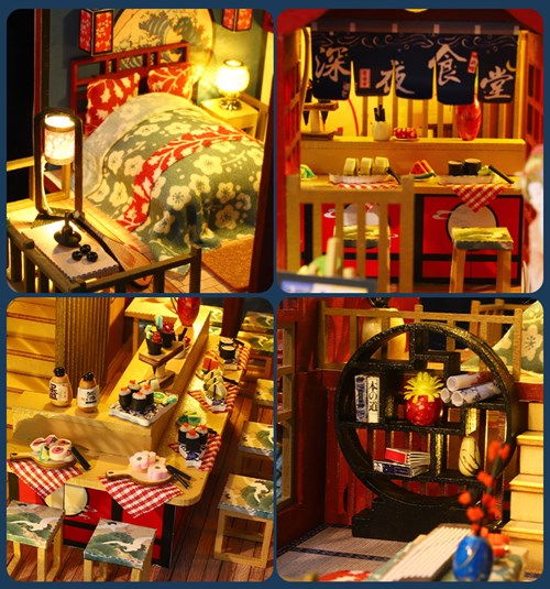 DIY Miniature Ludistri - Traditional Japanese House (34 x 26 x 25 cm) - Disponibile in 2/3 giorni lavorativi