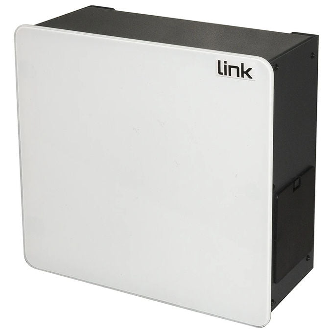 Link Box per Dispositivi Home con Porta in Vetro Bianca 265x122x265mm Wi-FI Box - Disponibile in 3-4 giorni lavorativi