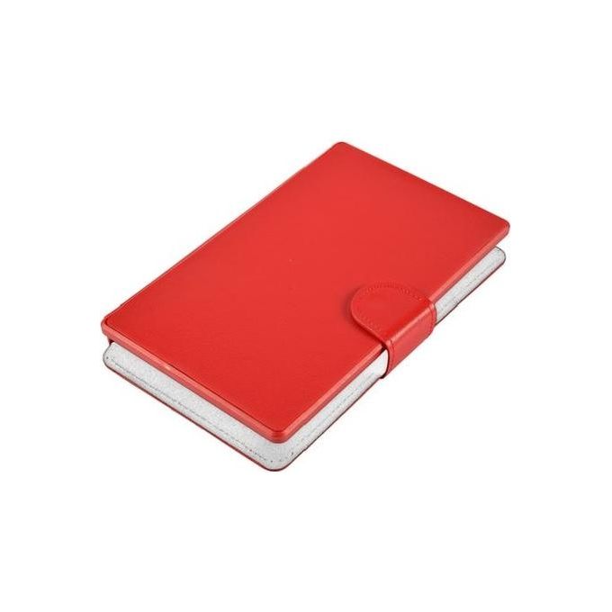Tablet Nuovo Majestic Custodia in Ecopelle con Tastiera Integrata con Interfaccia Micro Usb Rosso - Disponibile in 3-4 giorni lavorativi