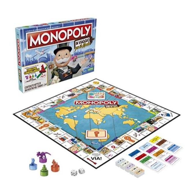 Hasbro Monopoly in Viaggio per il Mondo - Disponibile in 3-4 giorni lavorativi