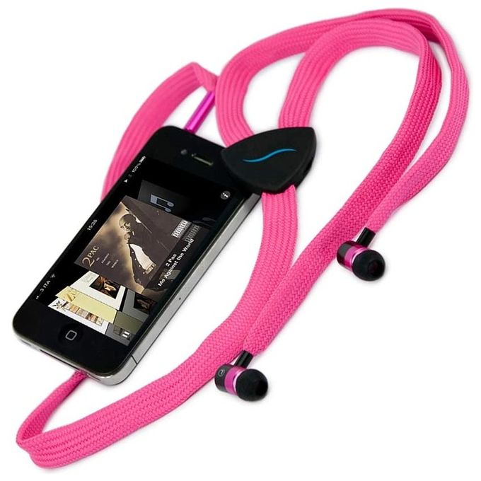 Hi-String Auricolare a Stringa in Tessuto Pink - Disponibile in 3-4 giorni lavorativi