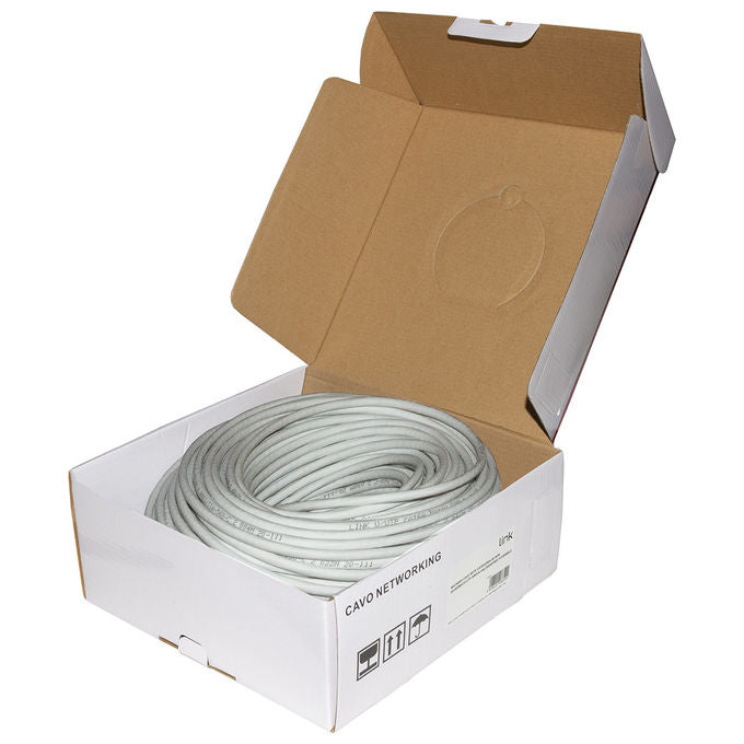 LINK matassa cavo rete categoria 6a non schermato utp awg24 halogenfree flessibile colore grigio - Disponibile in 3-4 giorni lavorativi