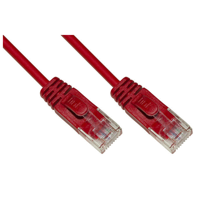 LINK cavo rete categoria 6 non schermato utp colore rosso halogenfree mt 3 slim - Disponibile in 3-4 giorni lavorativi