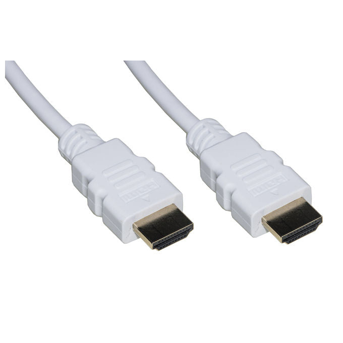 Link cavo hdmi 4kx2k per pc, notebook, hdtv, ecc contatti dorati mt 2 colore bianco - Disponibile in 3-4 giorni lavorativi