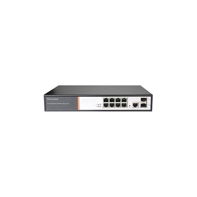 Link switch di rete 8 porte gigabit poe 150 watt + 2 porte sfp e una porta console rj45 layer 2 - Disponibile in 3-4 giorni lavorativi