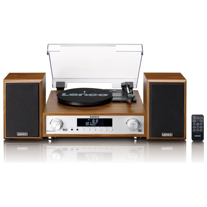 Lenco MC-160WD Sistema Hi-Fi Legno - Disponibile in 3-4 giorni lavorativi