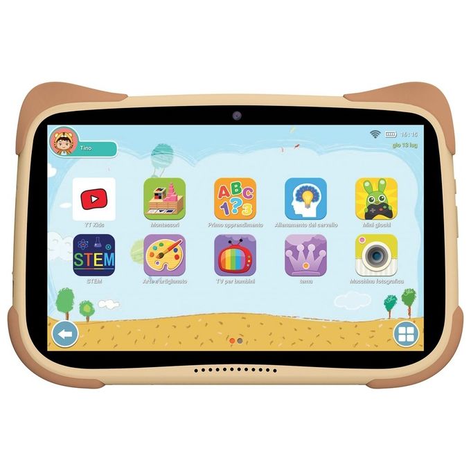 Tablet Nuovo Mediacom SmartKID 3Gb 32Gb 8'' WiFi resistente con stand e parental control - Disponibile in 3-4 giorni lavorativi