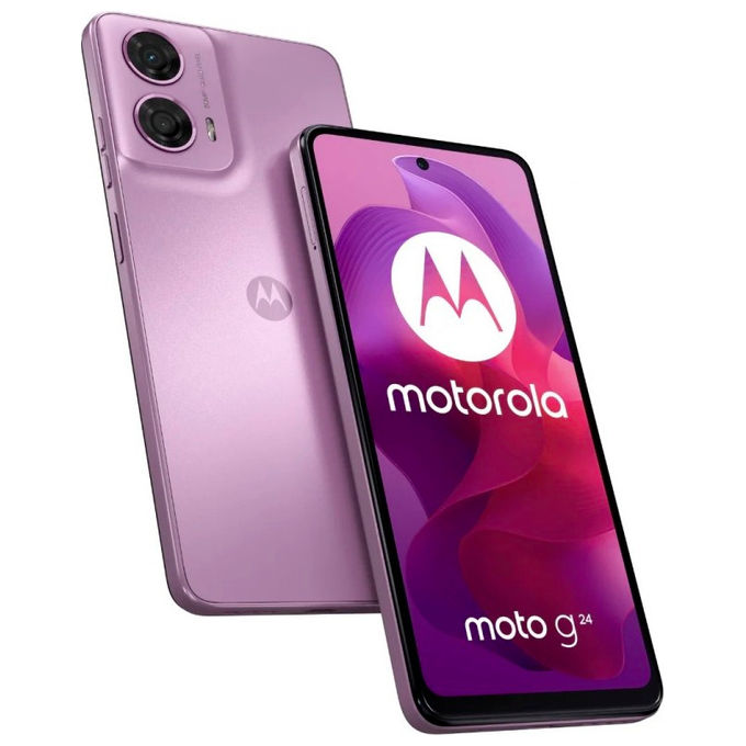 Smartphone nuovo Motorola Moto g24 4Gb 128Gb 6.56'' Dual Sim Pink Lavender - Disponibile in 3-4 giorni lavorativi