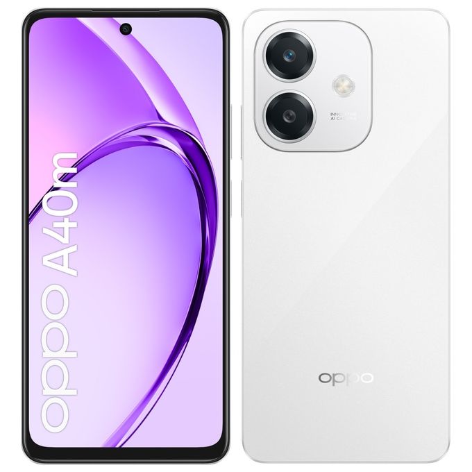 Smartphone nuovo Oppo A40m 8-256Gb 6.67'' Dual Sim Starlight White - Disponibile in 3-4 giorni lavorativi