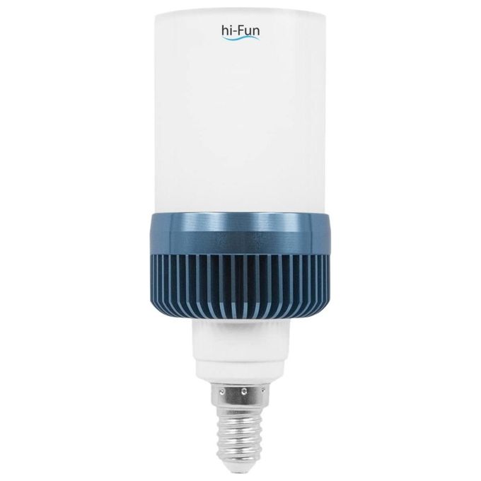 Hi-Fun Hi-Led Lampada LED E14 con Altoparlante Wireless, Bluetooth Integrato, Bianco - Disponibile in 3-4 giorni lavorativi
