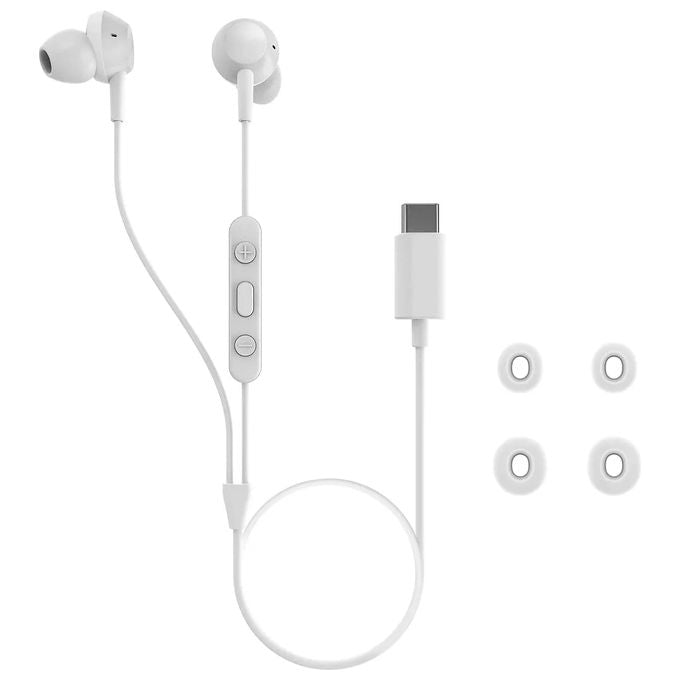 Philips TAE5008WT-00 Cuffie In-Ear con Microfono Leggere con Cavo USB-C Cavo da 12 m Bianco - Disponibile in 3-4 giorni lavorativi