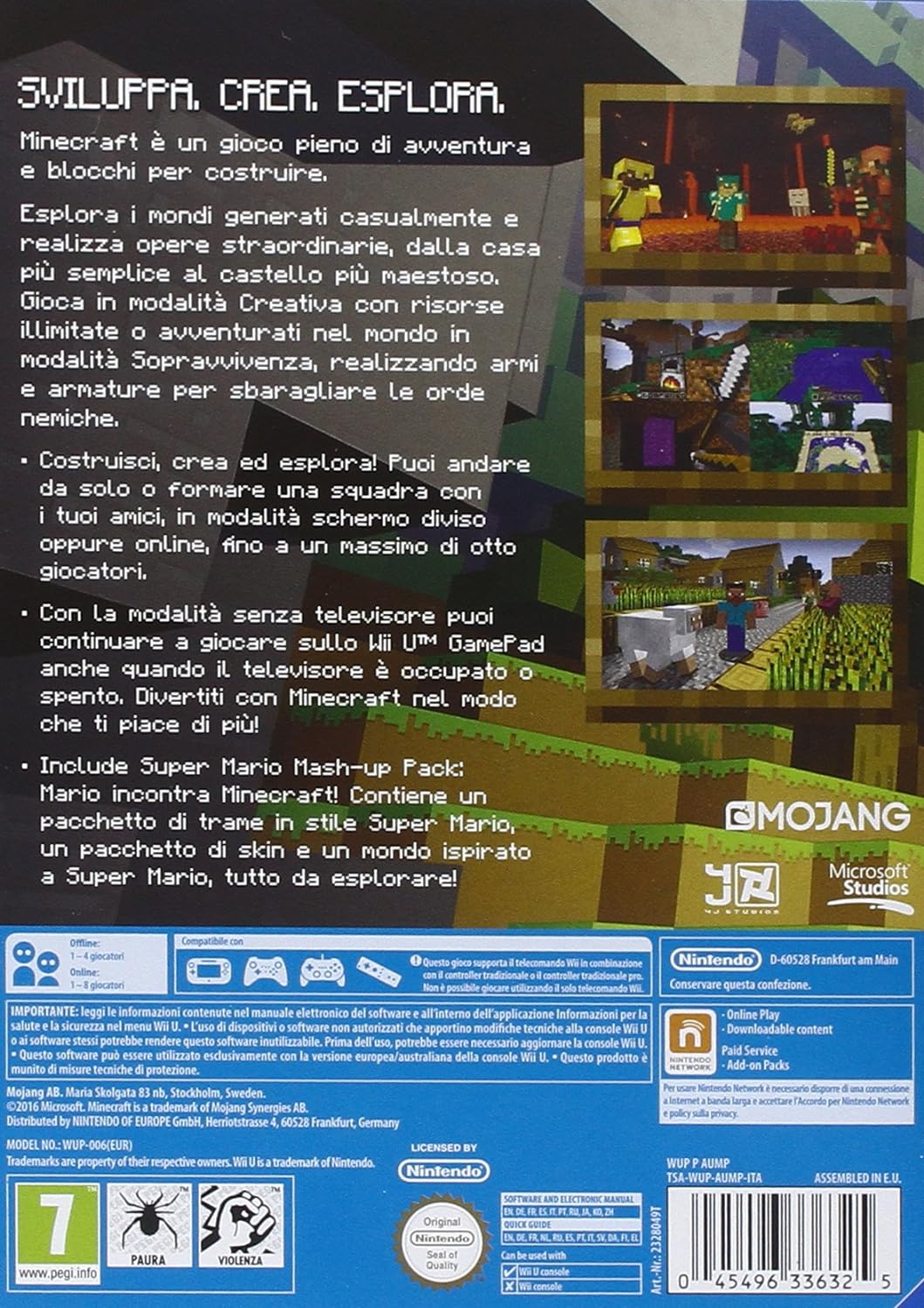 WIIU Minecraft WiiU Edition - Usato Garantito Disponibilità immediata Mojang