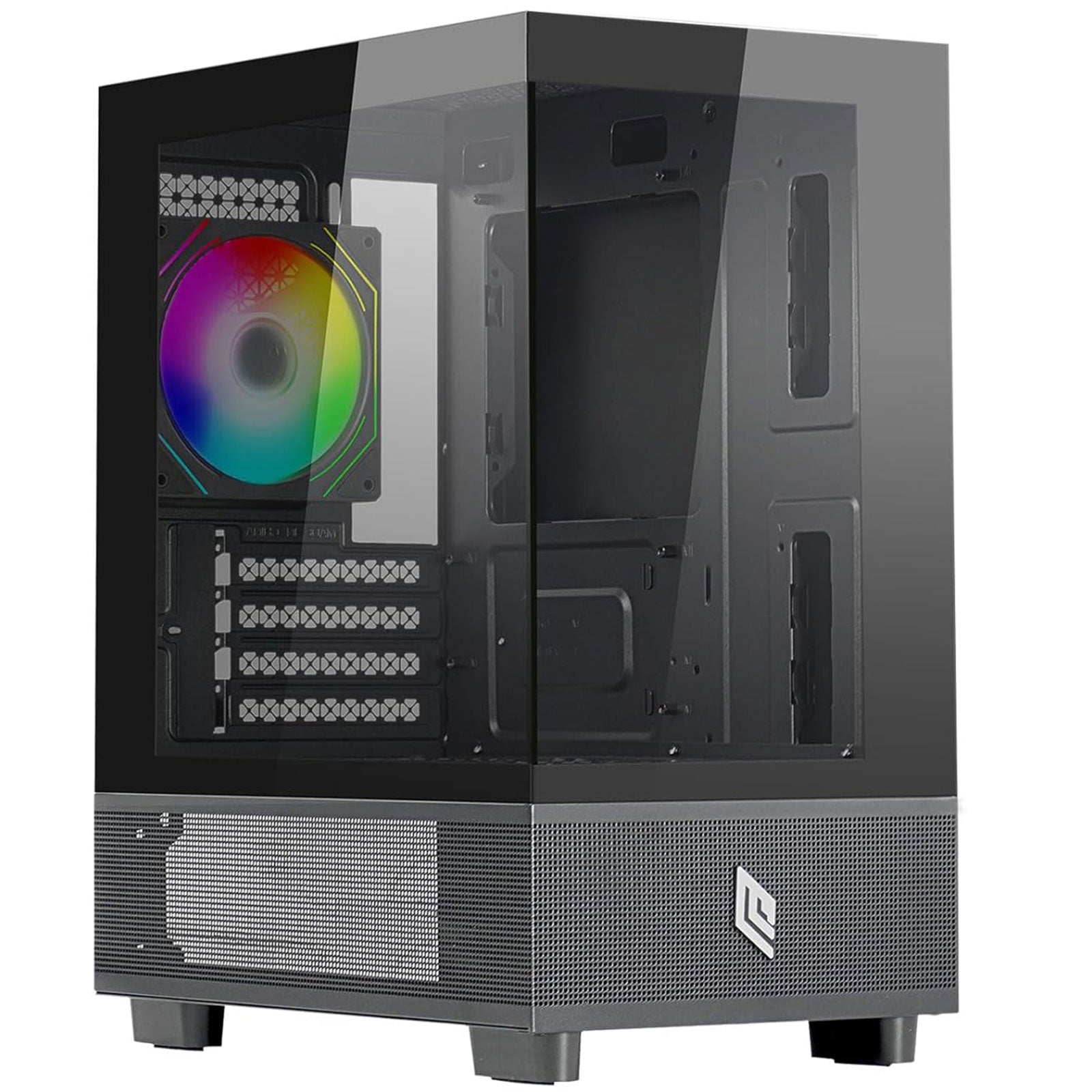 Noua Fobia L201 Case Micro-ATX Gaming Ventola A-RGB Rainbow - Disponibile in 2-4 giorni lavorativi