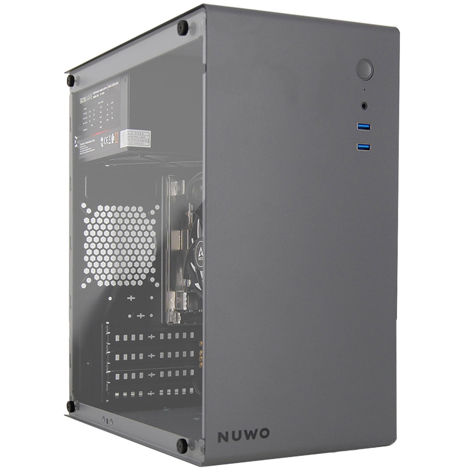 PC Desktop Nuovo PC Computer Assemblato PRO CPU Intel i5-14400 Ram 16GB SSD 1TB WiFi BT Grigio Freedos - Disponibile in 2-4 giorni lavorativi GameSIDE&Tech