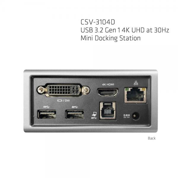 CLUB3D MINI DOCKING STATION USB TYPE A 3.1 GEN 1 4K UHD - Disponibile in 3-4 giorni lavorativi Club3d