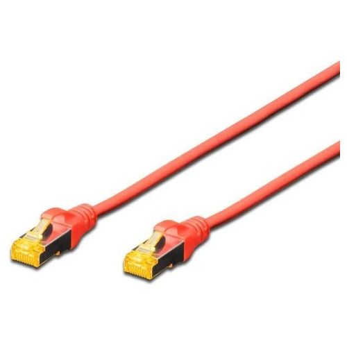 Digitus cavo rete s-ftp cat.6a doppia schermatura lsoh colore rosso mt. 0,25 - Disponibile in 3-4 giorni lavorativi Digitus