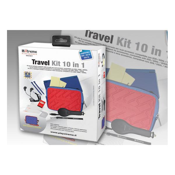 XTREME Travel Kit 10 in 1 2ds/3ds/3ds xl/New 3ds/New 3ds xl - Disponibile in 2/3 giorni lavorativi Xtreme