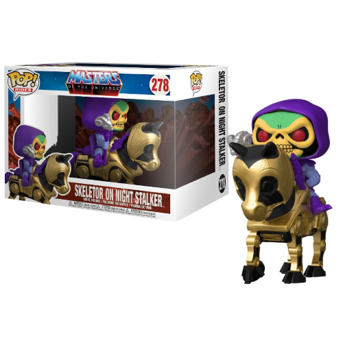 FUNKO POP MASTERS OF THE UNIVERSE 278 - SKELETOR ON NIGHT STALKER Disponibile in 2-4 giorni lavorativi Funko