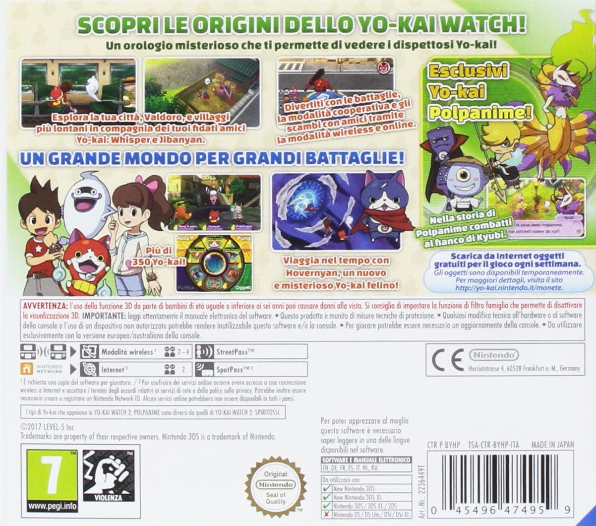 3DS Yo-Kai Watch 2 Polpanime - Usato garantito