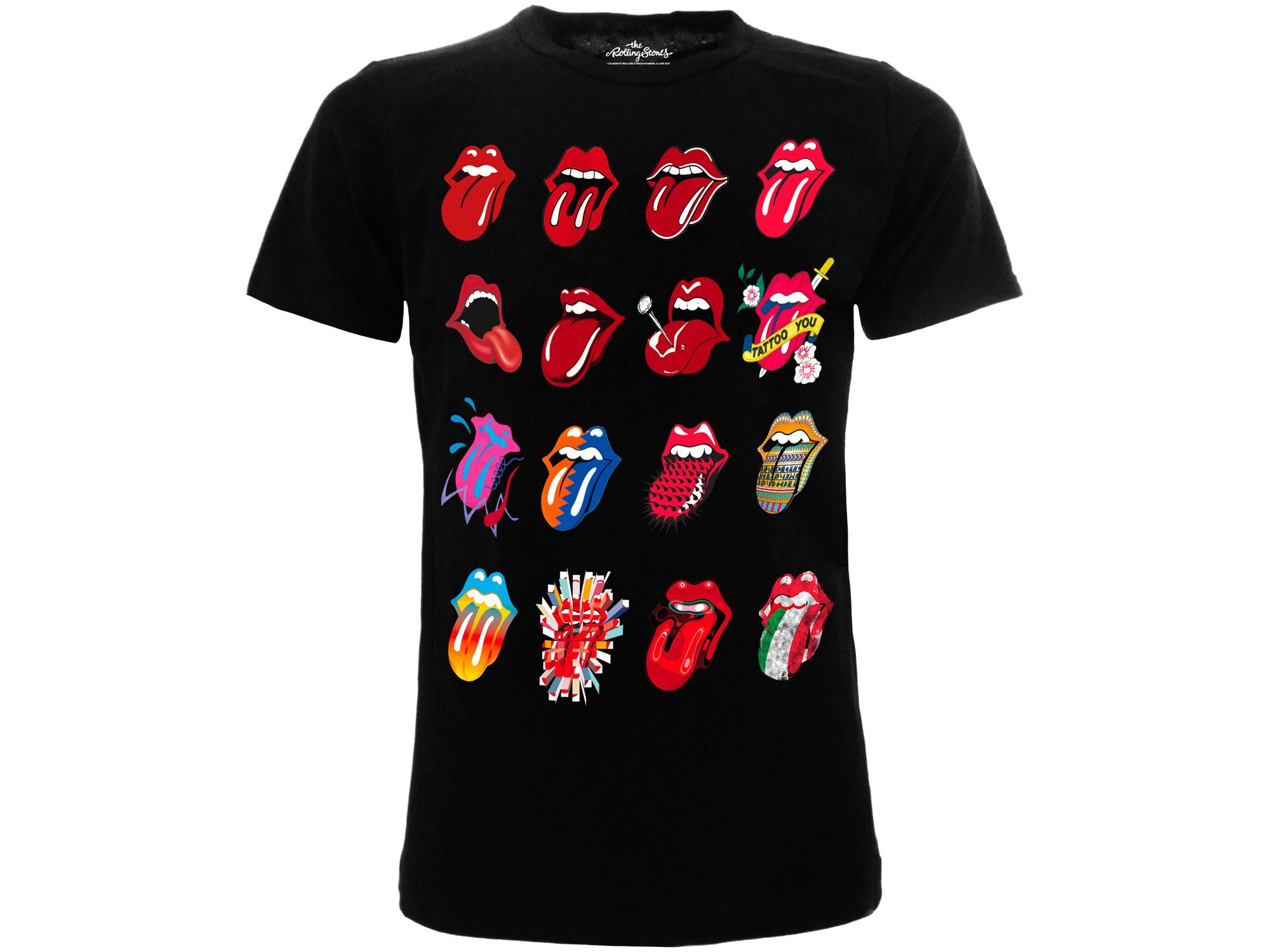 THE ROLLING STONES : TONGUES T-shirt S nera - Disponibile in 2/3 giorni lavorativi GED
