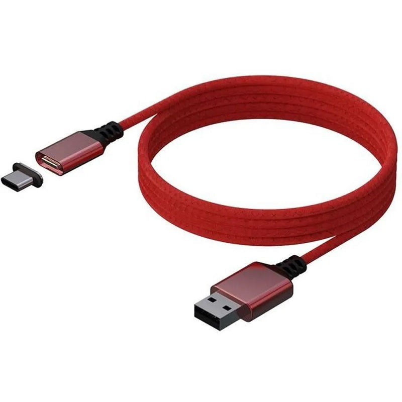 PS5 KONIX CAVO MAGNETICO RICARICA USB-C 3 METRI ROSSO Accessori - Disponibile in 2/3 giorni lavorativi GED