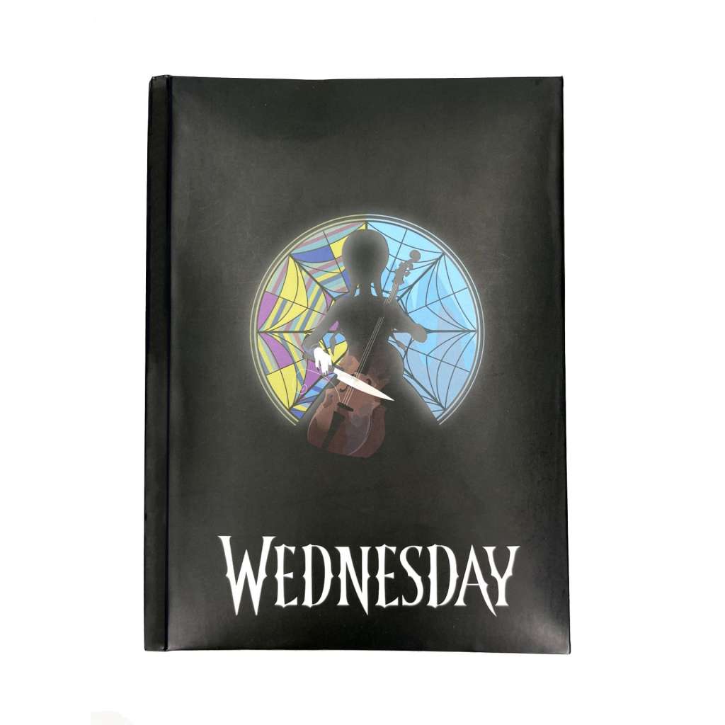 93740 - Wednesday (Netflix): Rose Window Notebook With Light - Disponibile in 2/3 giorni lavorativi SD Toys