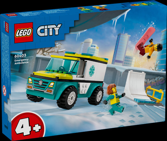 LEGO 60403 Ambulanza di emergenza e snowboarder - Disponibile in 2/3 giorni lavorativi