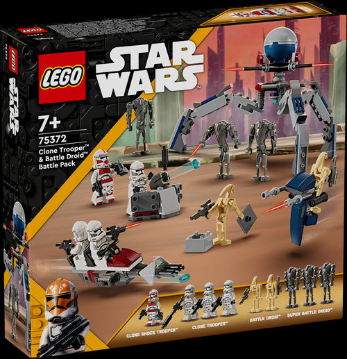 LEGO 75372 Battle PACK Clone Trooper e Battle Droid - Disponibile in 2/3 giorni lavorativi