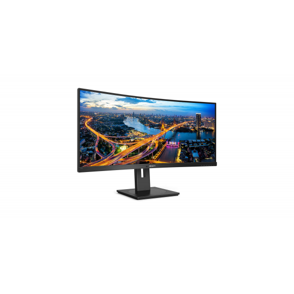 Philips Monitor 346B1C Gaming Monitor Curvo 34" 21:9 WQHD, 100 Hz, Adaptive Sync, Multiview (PiP, PbP), KVM e Audio Integrati, HDMI, Display Port, Docking Station USB-C, RJ45, Regolabile Ergonomicamente, Vesa - Disponibile in 3-4 giorni lavorativi Philips