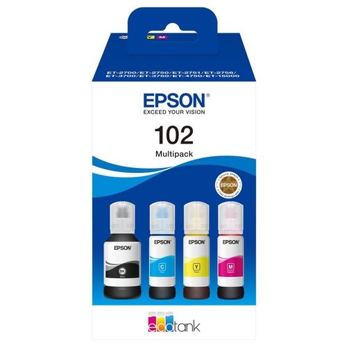 Epson 102 Ecotank Originale 4-Colour Multipack - Disponibile in 3-4 giorni lavorativi Epson