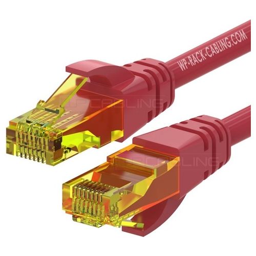 WP Europe Patch U/Utp Cat.6a lshf Rosso 0.5mt - Disponibile in 3-4 giorni lavorativi Wp Europe