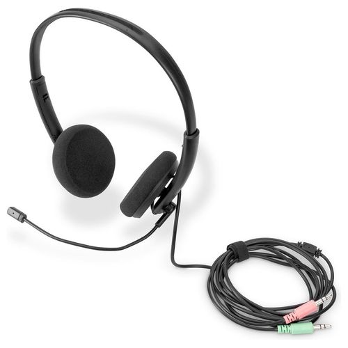 Digitus DA12202 Cuffie per Ufficio On Ear con Riduzione del Rumore Stereo 3.5mm - Disponibile in 3-4 giorni lavorativi Digitus