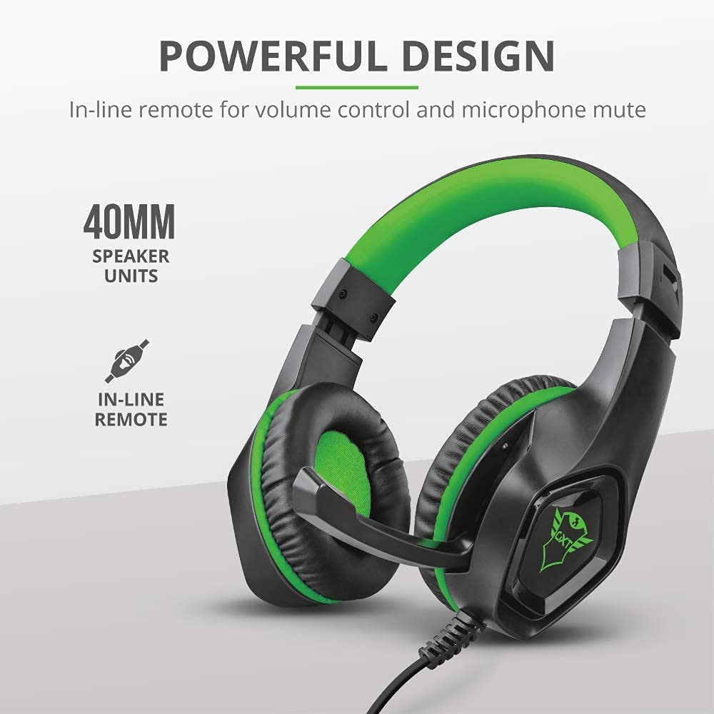 Cuffie gaming Trust Headset Cuffie GXT 404G Rana per console e PC