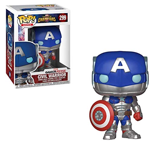 Funko Pop! Marvel: Avengers 2020 Game - 627 Captain America (Stark Tech Suit) 9Cm