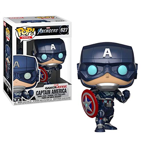 Funko Pop! Marvel: Avengers 2020 Game - 627 Captain America (Stark Tech Suit) 9Cm