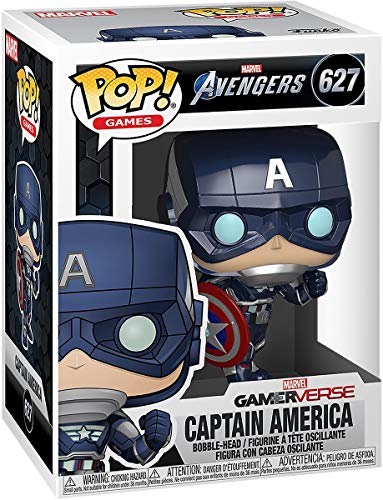 Funko Pop! Marvel: Avengers 2020 Game - 627 Captain America (Stark Tech Suit) 9Cm