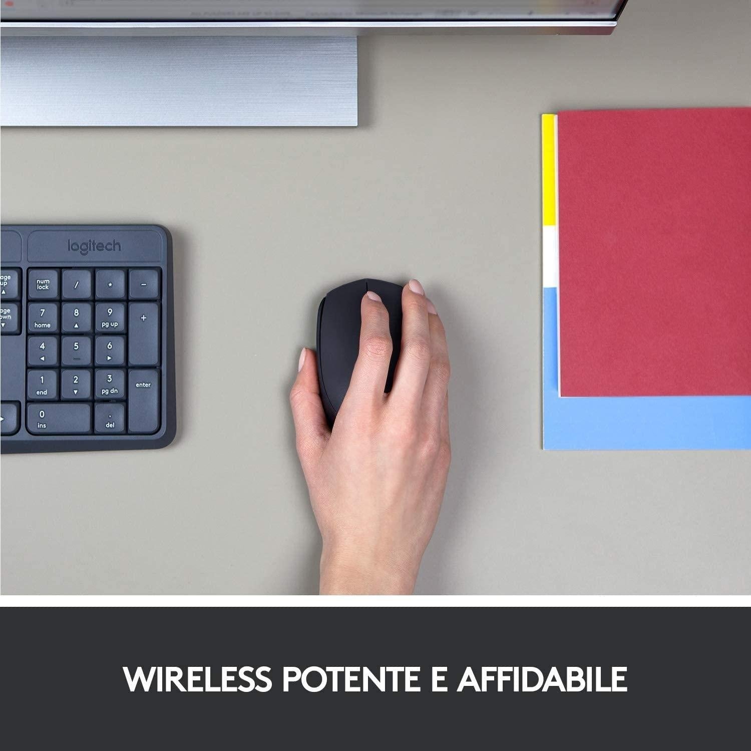 MOUSE WIRELESS M171 BLACK OPTICAL USB