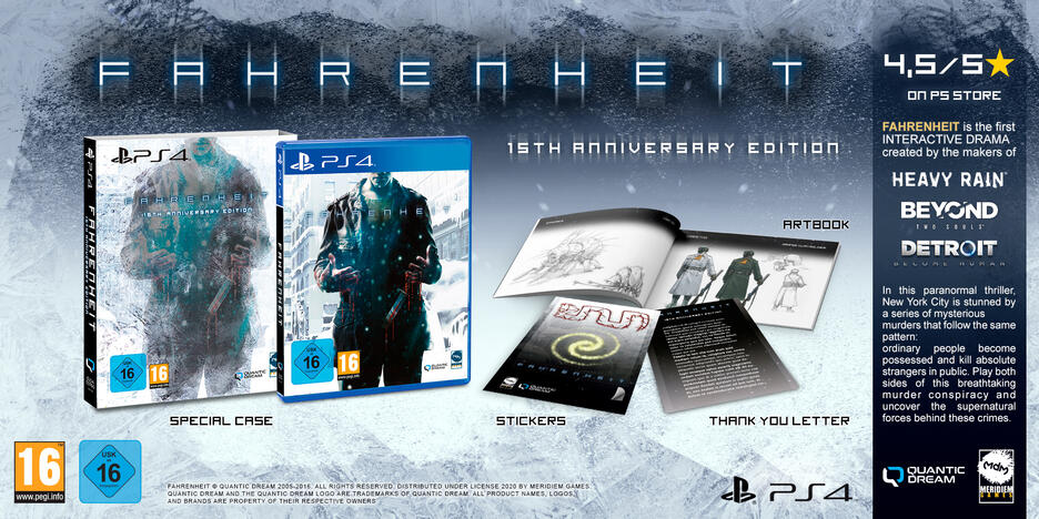 PS4 Fahrenheit 15th Anniversary Edition