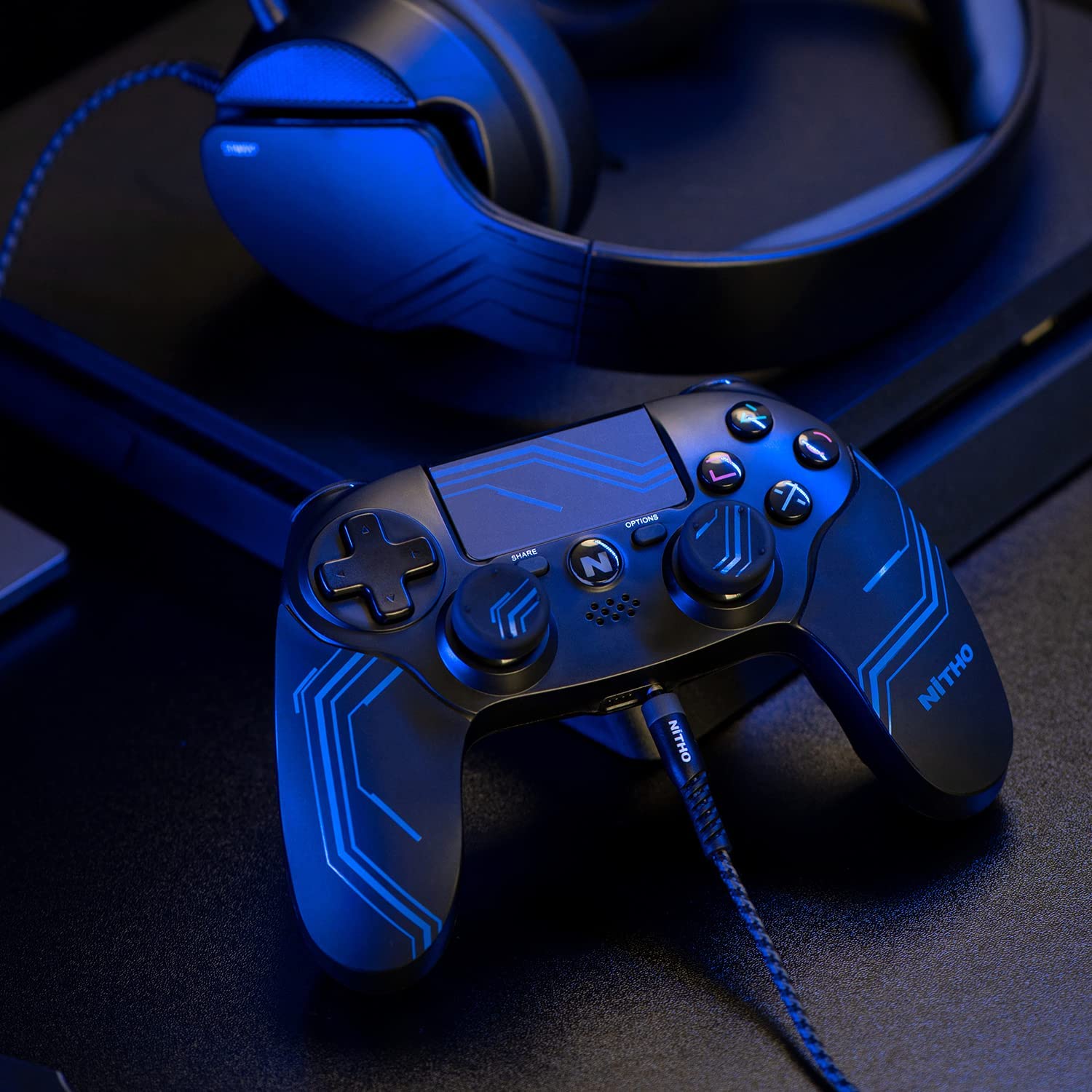 PS4 | PS3 | PC Nitho Wireless Controller Adonis - Black/Blue