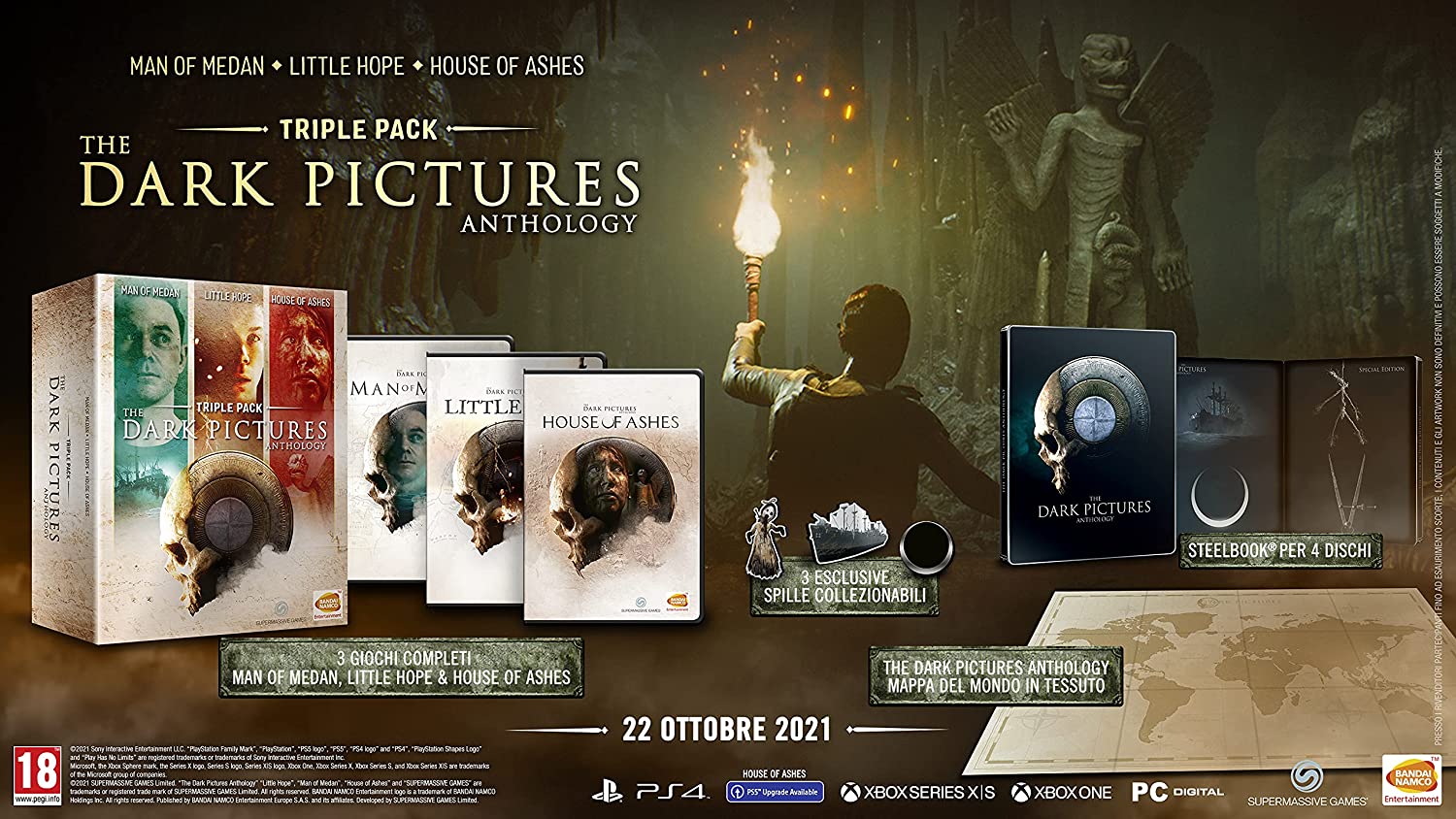 PS4 The Dark Pictures Anthology: Triple Pack Collection - Data di uscita: 22-10-2021