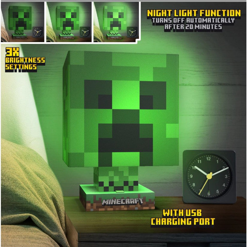 Paladone: Creeper Lampada e caricatore USB