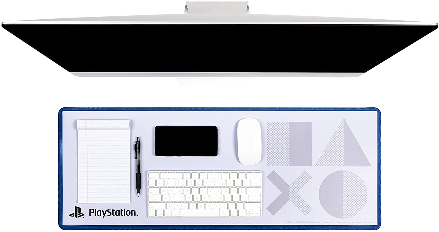 Playstation Blue Desk Mat - Mousepad 30 x 79 cm