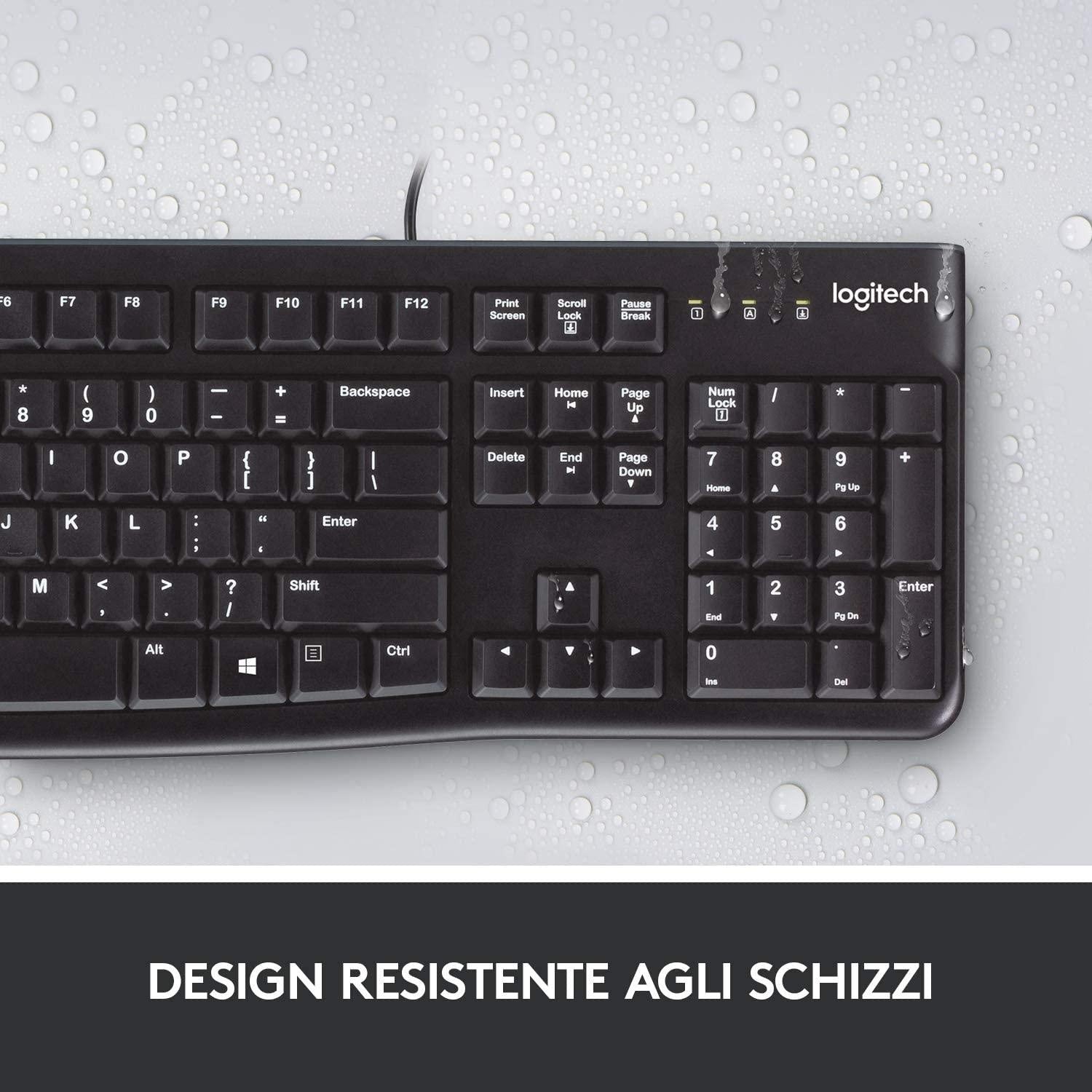 TASTIERA USB LOGITECH K120 BLACK