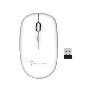Techmade Mouse Wireless 1600 DPI Bianco